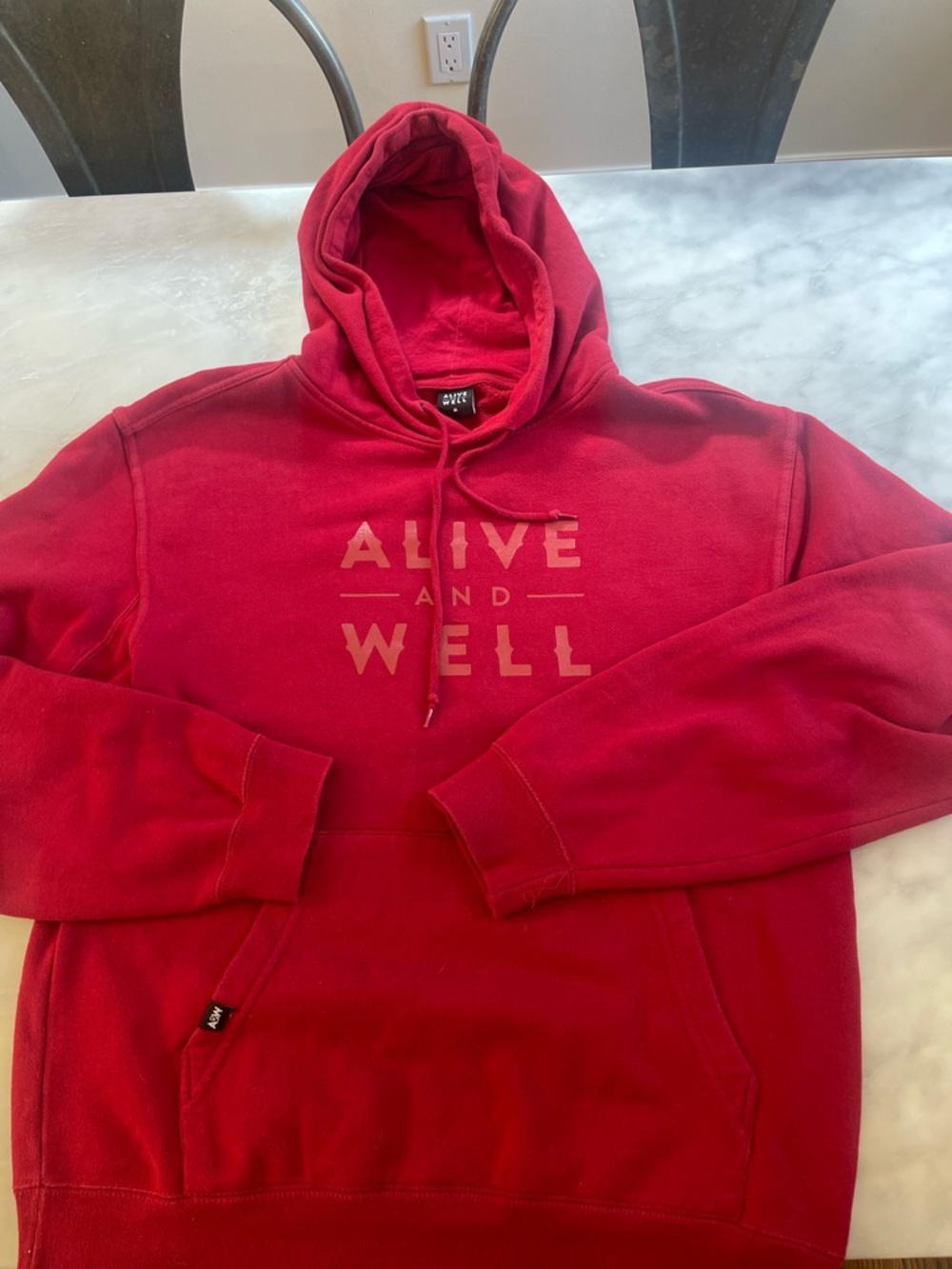 Alive and Well Red Men’s Hoodie Sweatshirt
